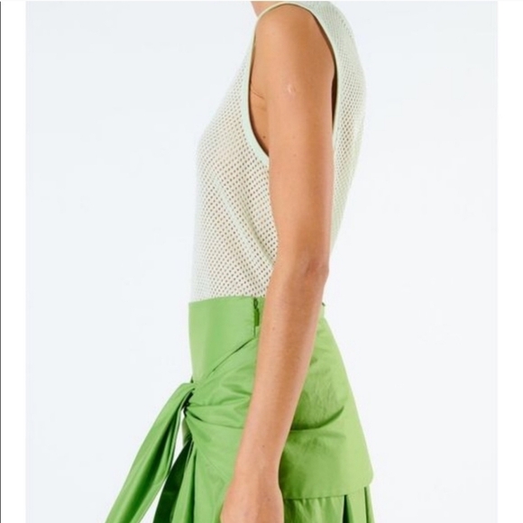New Tibi SSENSE Exclusive Citron Crispy Viscose Mesh Tank Top NWT Small - Picture 5 of 12